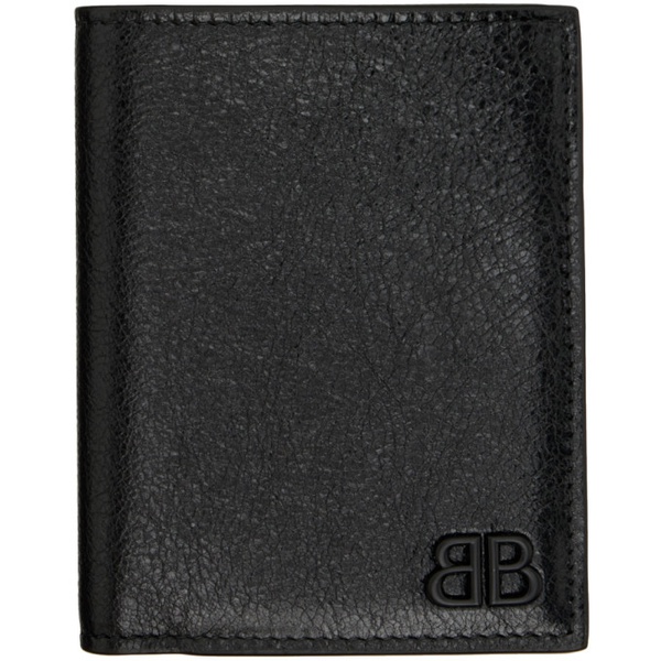 발렌시아가 발렌시아가 Balenciaga Black Monaco Vertical Bifold Wallet 241342M171003
