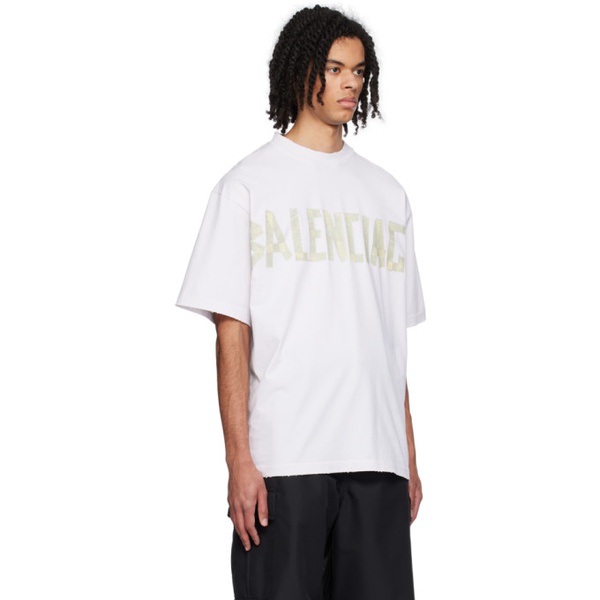 발렌시아가 발렌시아가 Balenciaga 오프화이트 Off-White Tape Type T-Shirt 241342M213020