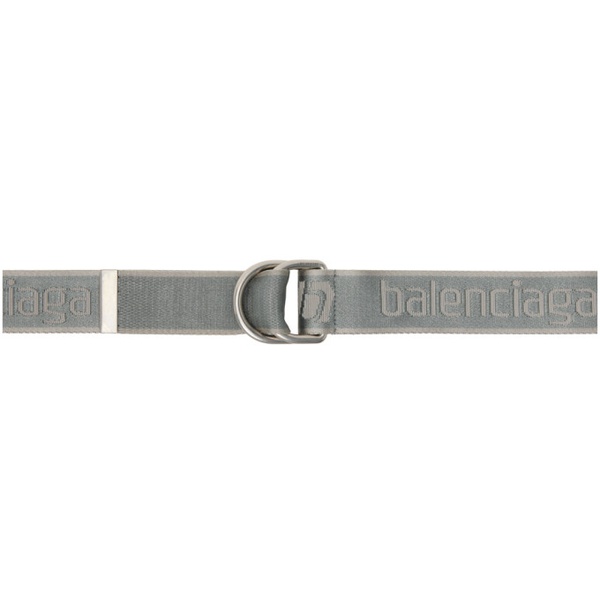 발렌시아가 발렌시아가 Balenciaga Gray D-Ring Belt 241342M131012
