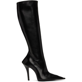 발렌시아가 Balenciaga Black Leather Witch 110 Boots 232342F115002