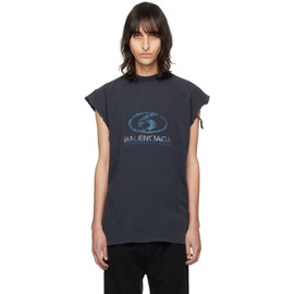발렌시아가 Balenciaga Black Surfer T-Shirt 241342M213012