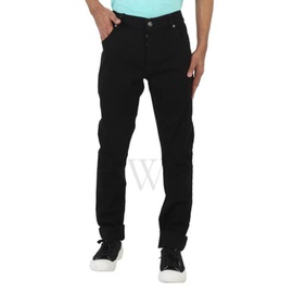 발망 Balmain MEN'S Black Slim Cut Cotton Jeans XH1MG000DB59