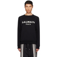 발망 Balmain Black Print Sweatshirt 232251M204016