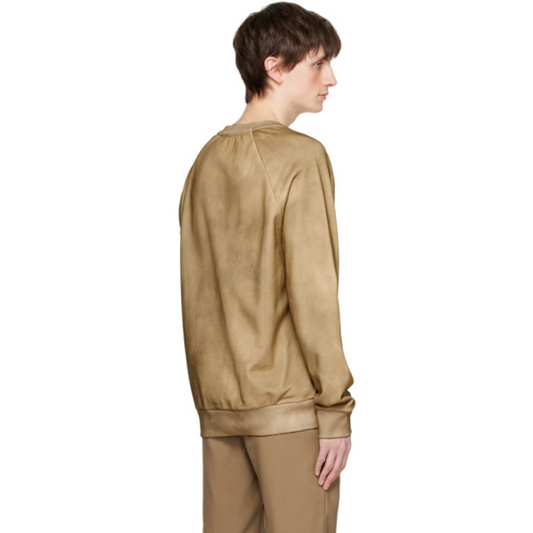 발망 발망 Balmain Beige Printed Sweatshirt 231251M204019