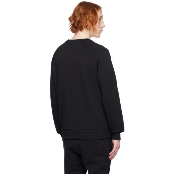 발망 발망 Balmain Black Flocked Sweatshirt 231251M204017