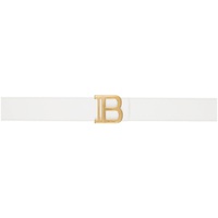 발망 Balmain White B-Belt Belt 232251F001005