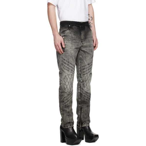 발망 발망 Balmain Gray Bleached Jeans 241251M186001