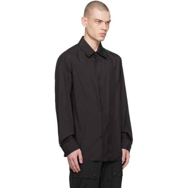 발망 발망 Balmain Black Button Shirt 241251M192013