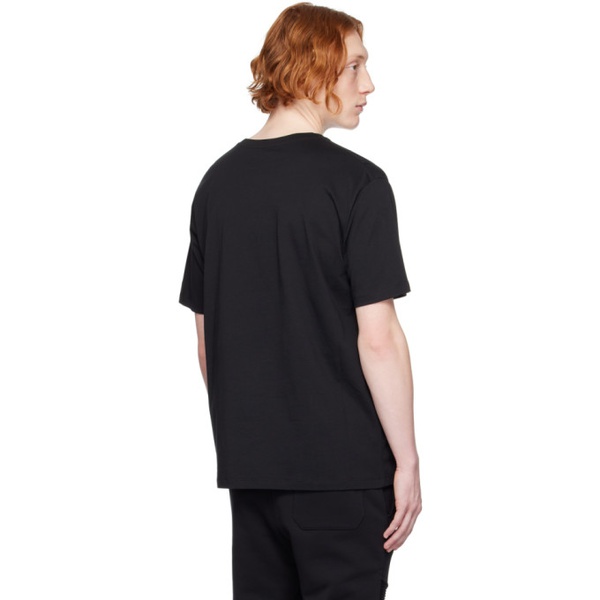 발망 발망 Balmain Black Printed T-Shirt 231251M213007