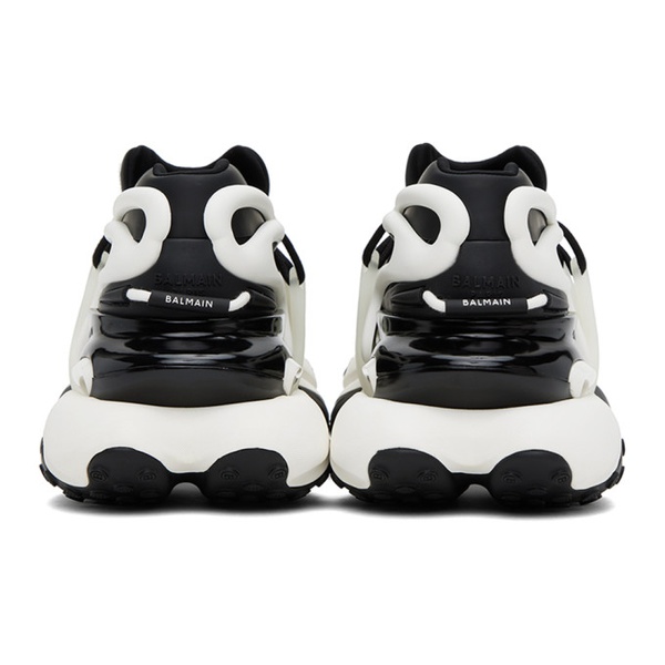 발망 발망 Balmain Black & White Unicorn Sneakers 241251M237028