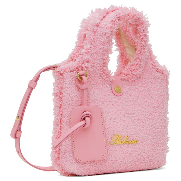 발망 발망 Balmain Pink Mini B-Army Grocery Bag 241251F049020