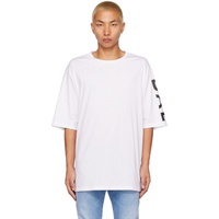 발망 Balmain White Printed T-Shirt 231251M213022