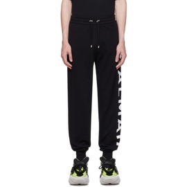 발망 Balmain Black Printed Sweatpants 232251M190005