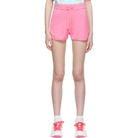 발망 Balmain Pink Barbie 에디트 Edition Velour Shorts 221251F088011
