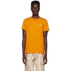 발망 Balmain Orange Flocked T-Shirt 231251M213000