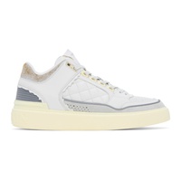 발망 Balmain White B-Court Sneakers 231251M237033