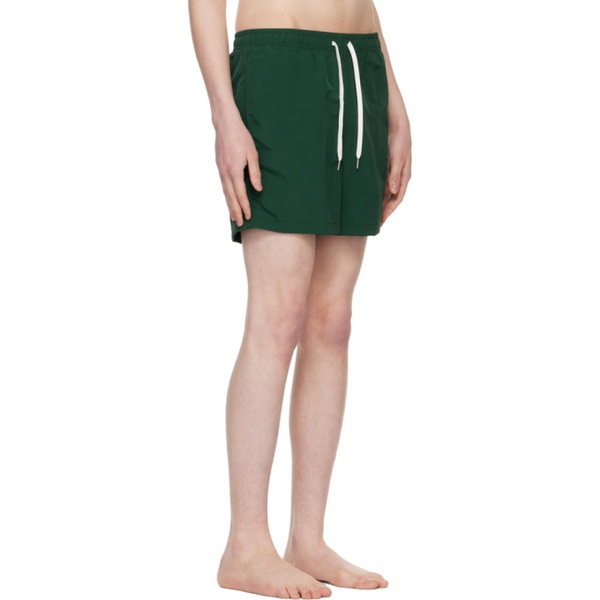  Bather Green Drawstring Swim Shorts 231059M208014