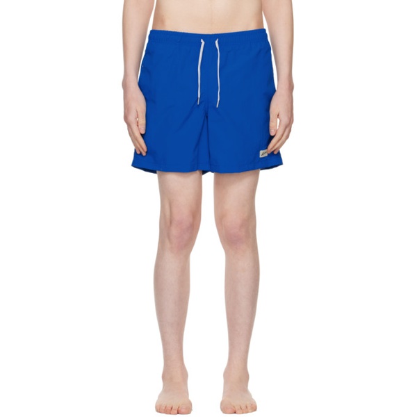  Bather Blue Drawstring Swim Shorts 231059M208011