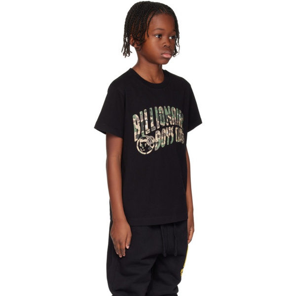  빌리어네어보이즈클럽 Billionaire Boys Club Kids Black Camo Arch T-Shirt 241143M703000