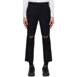 Black Comme des Garcons Black Cutout Trousers 232935M191004