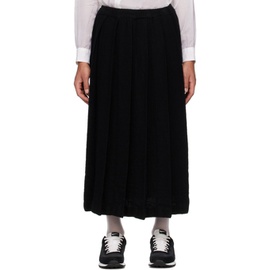Black Comme des Garcons Black Pleated Skirt 231935M193008