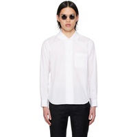 Black Comme des Garcons White Peter Pan Collar Shirt 241935M192007