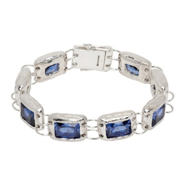 Bleue Burnham Silver & Blue Rose Bracelet 241379M142010