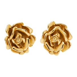 블루마린 Blumarine Gold Rose Earrings 241901F022002
