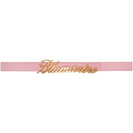 블루마린 Blumarine Pink Logo Belt 241901F001008