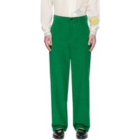 보디 Bode Green Standard Trousers 231169M191016