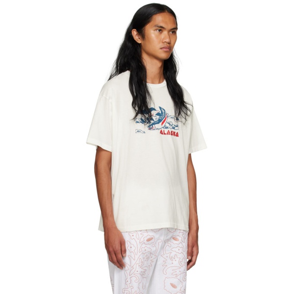  보디 Bode 오프화이트 Off-White Alaska T-Shirt 241169M213001