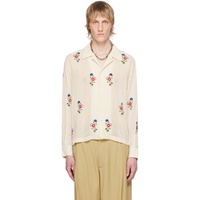 보디 Bode 오프화이트 Off-White Beaded Wildflower Shirt 242169M192009