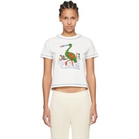 보디 Bode 오프화이트 Off-White Heron T-Shirt 242169F110004