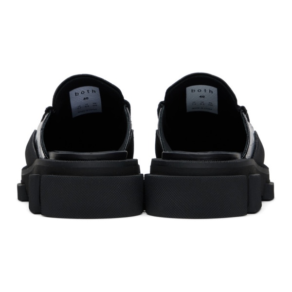  Both Black Gao Metal Logo Loafers 241287M231001