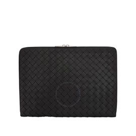 보테가 베네타 Bottega Veneta Black Intrecciato Leather Macbook Case 676591V1EC18803