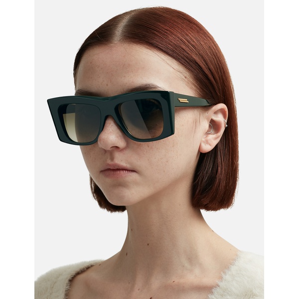 보테가베네타 보테가 베네타 Bottega Veneta Visor Recycled Acetate Square Sunglasses 903245