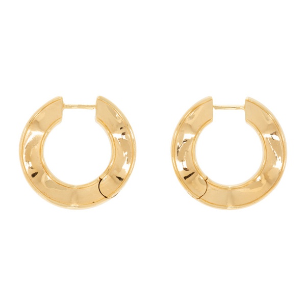 보테가베네타 보테가 베네타 Bottega Veneta Gold Hoop Earrings 232798M144001
