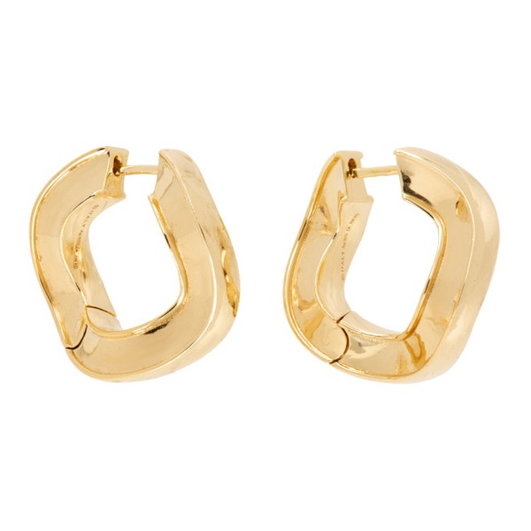 보테가베네타 보테가 베네타 Bottega Veneta Gold Hoop Earrings 232798M144001