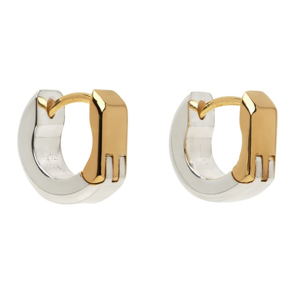 보테가베네타 보테가 베네타 Bottega Veneta Gold & Silver Hinge Earrings 232798M144000