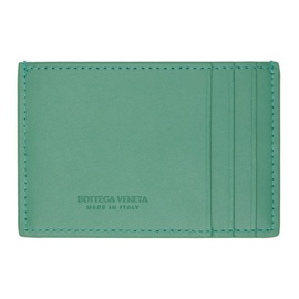 보테가 베네타 Bottega Veneta Green Intreccio Card Holder 231798M163040