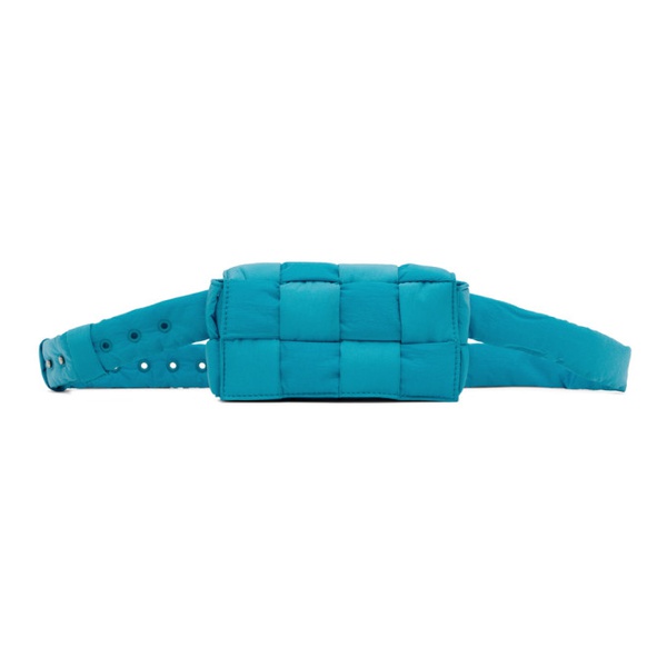보테가베네타 보테가 베네타 Bottega Veneta Blue Mini Padded Tech Cassette Belt Bag 222798M170081