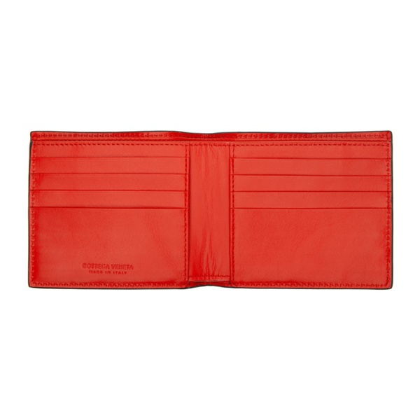 보테가베네타 보테가 베네타 Bottega Veneta Black & Red Bi-Fold Wallet 231798M164022