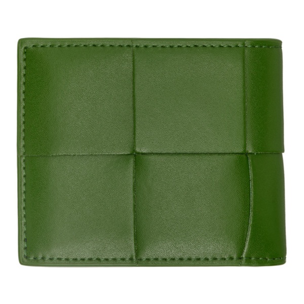 보테가베네타 보테가 베네타 Bottega Veneta Green Bifold Wallet 231798M164014