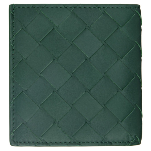 보테가베네타 보테가 베네타 Bottega Veneta Green Slim Bifold Wallet 231798M164004