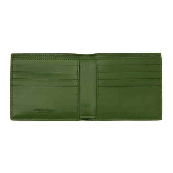 보테가베네타 보테가 베네타 Bottega Veneta Green Bifold Wallet 231798M164009