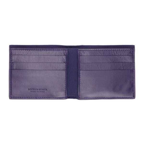 보테가베네타 보테가 베네타 Bottega Veneta Purple Intreccio Bifold Wallet 221798M164237