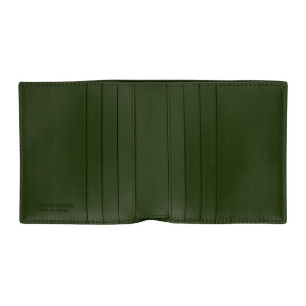 보테가베네타 보테가 베네타 Bottega Veneta Green Leather Bifold Wallet 231798M164019