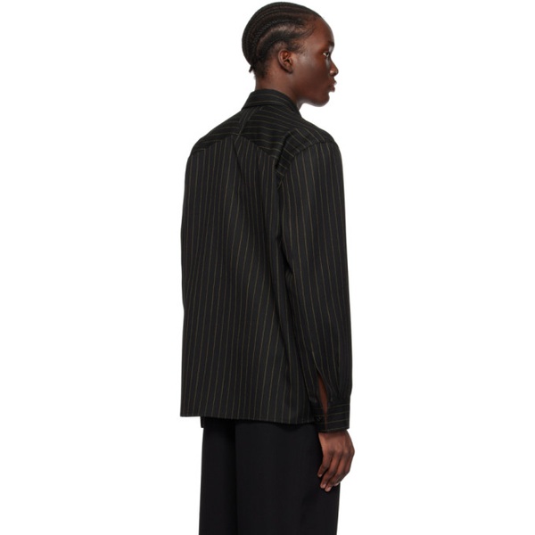 보테가베네타 보테가 베네타 Bottega Veneta Black Striped Shirt 232798M192007