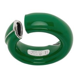 보테가 베네타 Bottega Veneta Green Fold Ring 231798F024006