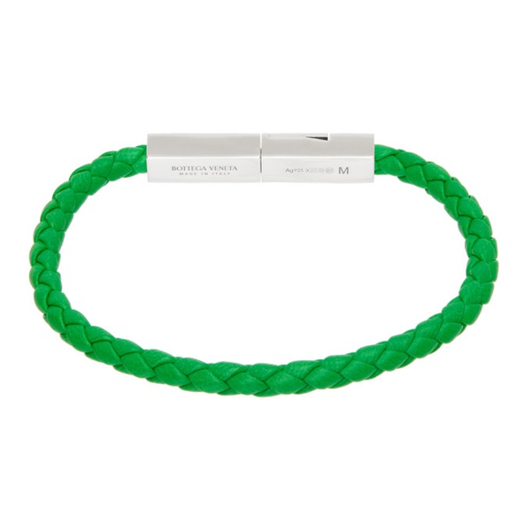보테가베네타 보테가 베네타 Bottega Veneta Green Braid Bracelet 231798M142003